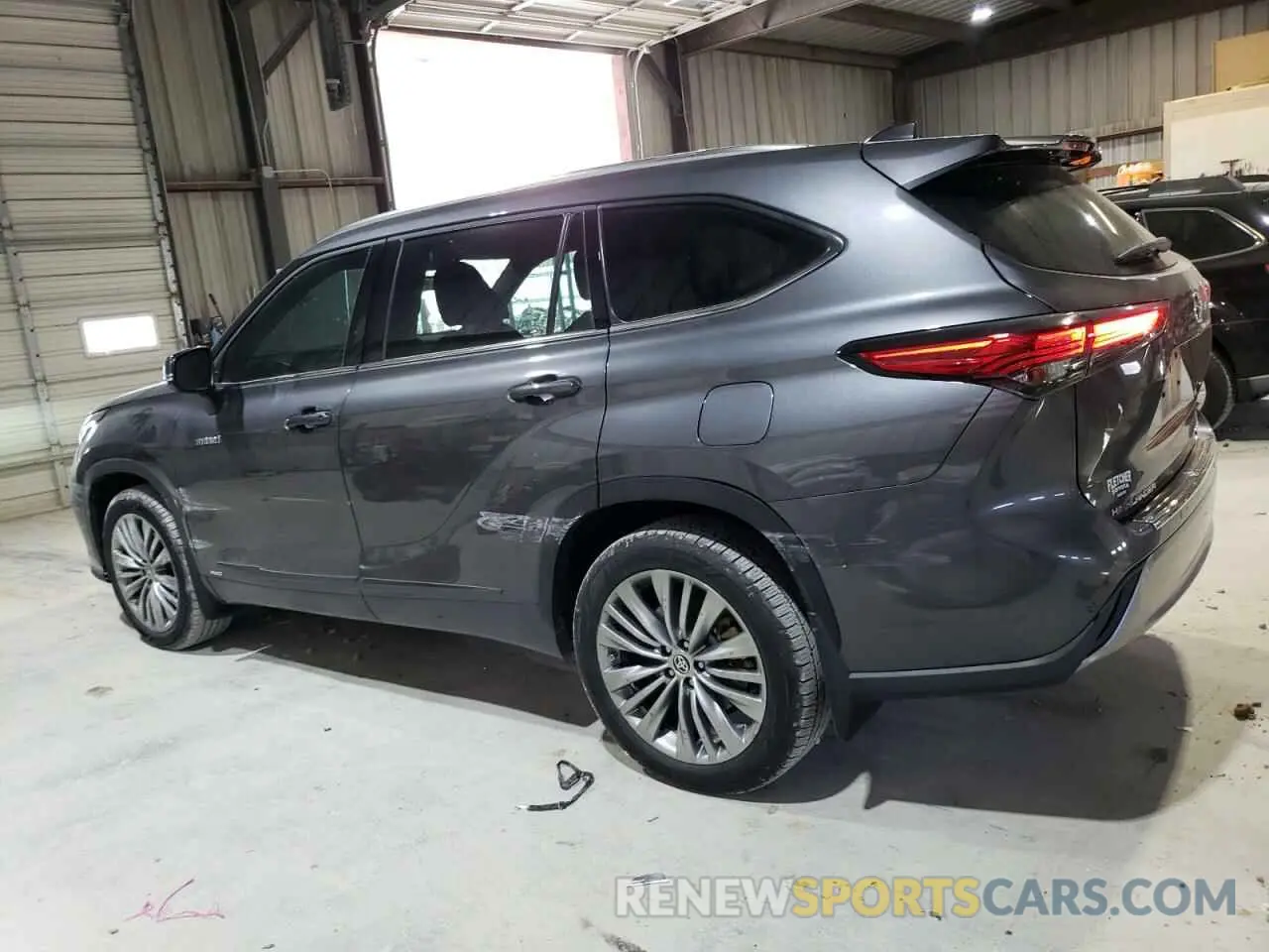 2 fotografías del automóvil dañado 5TDEBRCH6MS029382 TOYOTA HIGHLANDER 2021