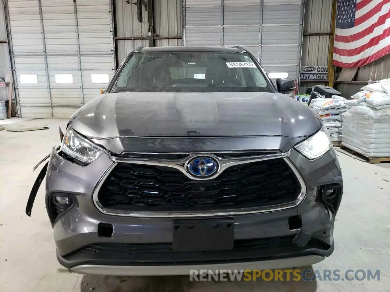 5 fotografías del automóvil dañado 5TDEBRCH6MS029382 TOYOTA HIGHLANDER 2021