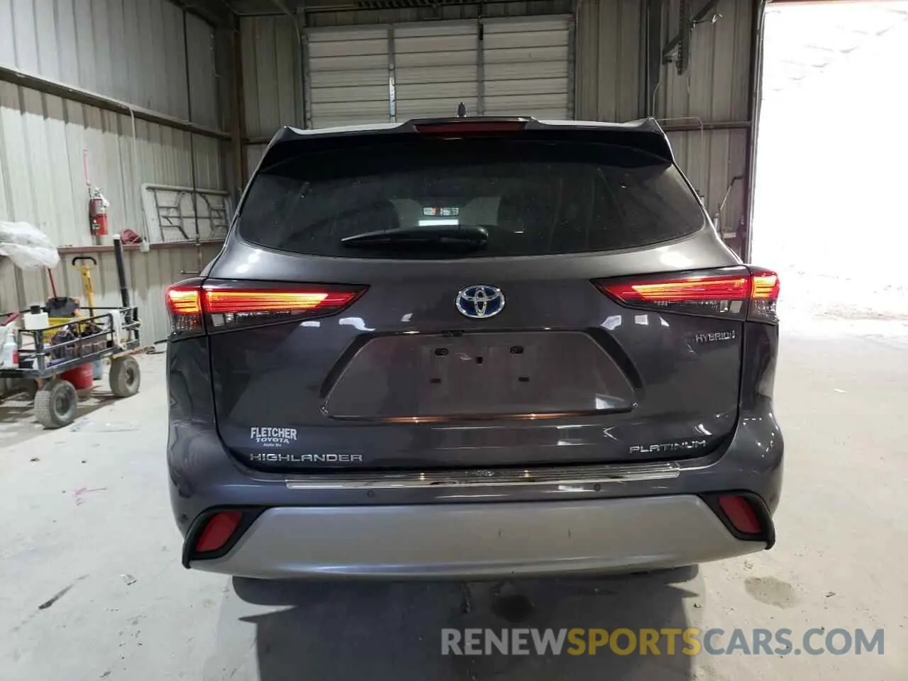 6 fotografías del automóvil dañado 5TDEBRCH6MS029382 TOYOTA HIGHLANDER 2021