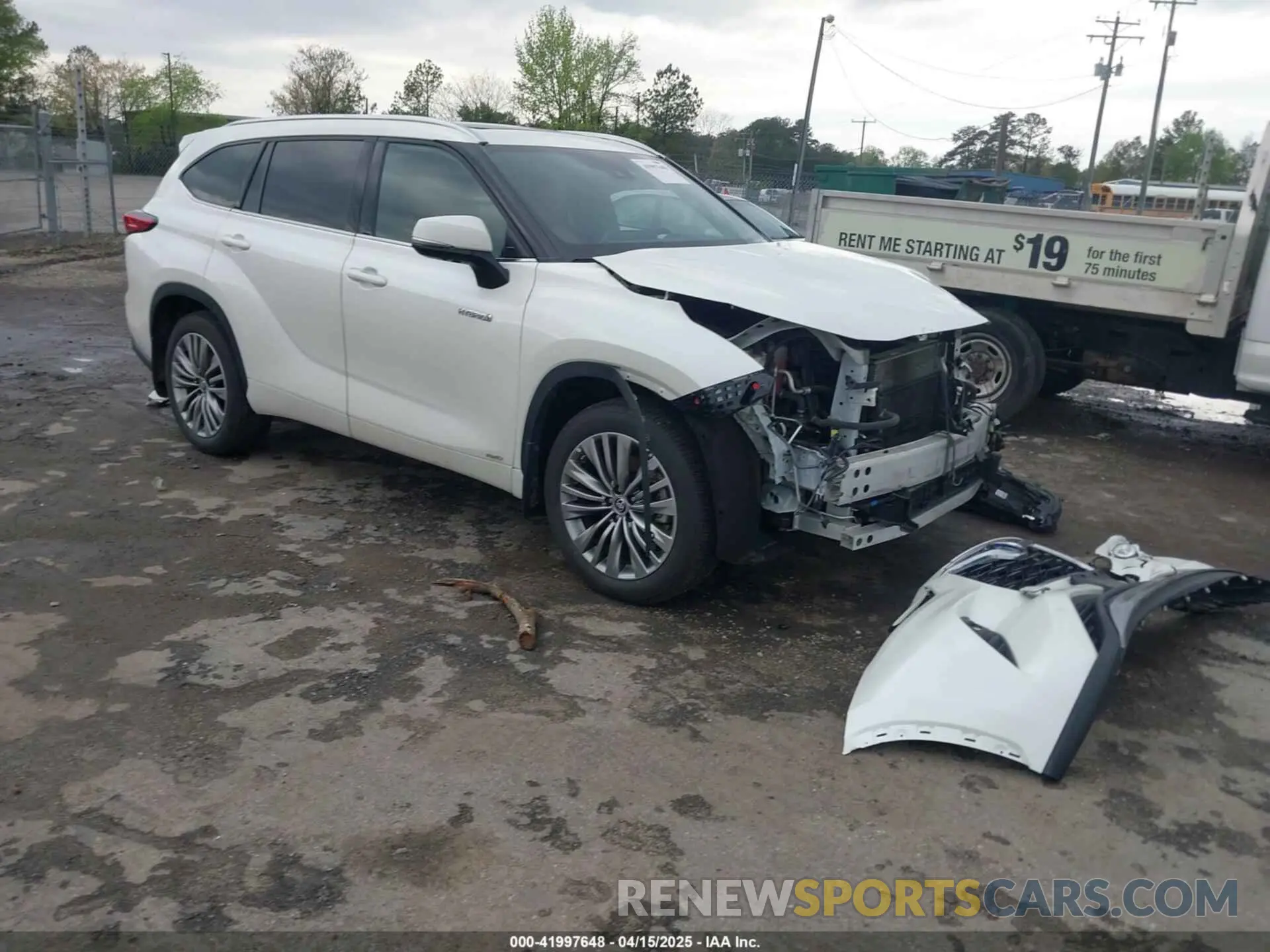 1 fotografías del automóvil dañado 5TDEBRCH6MS031813 TOYOTA HIGHLANDER 2021