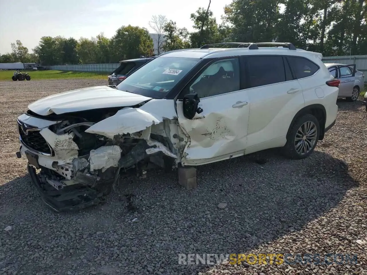1 fotografías del automóvil dañado 5TDEBRCH6MS055402 TOYOTA HIGHLANDER 2021
