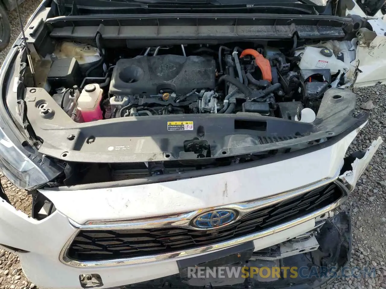 12 fotografías del automóvil dañado 5TDEBRCH6MS055402 TOYOTA HIGHLANDER 2021