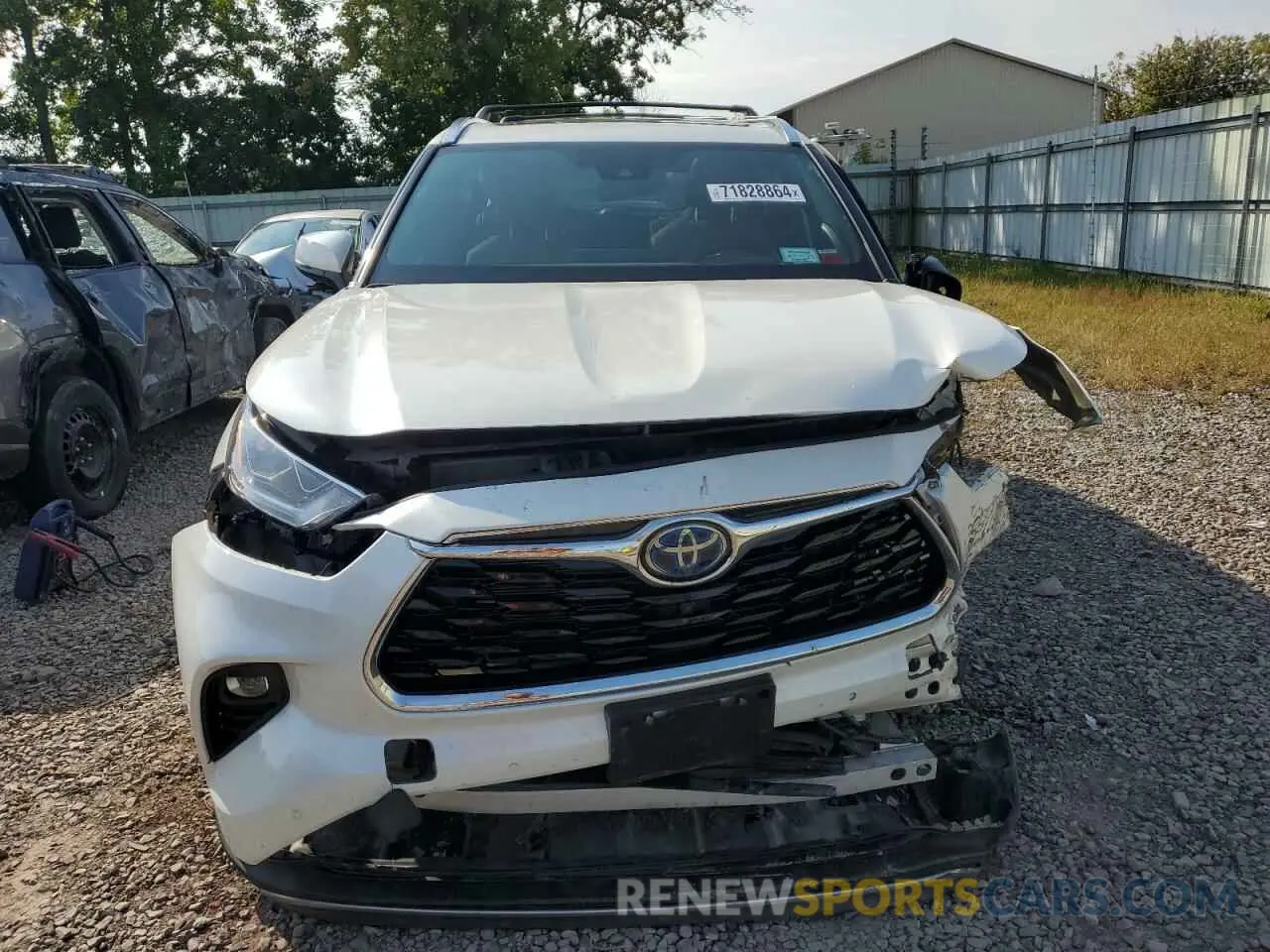 5 fotografías del automóvil dañado 5TDEBRCH6MS055402 TOYOTA HIGHLANDER 2021