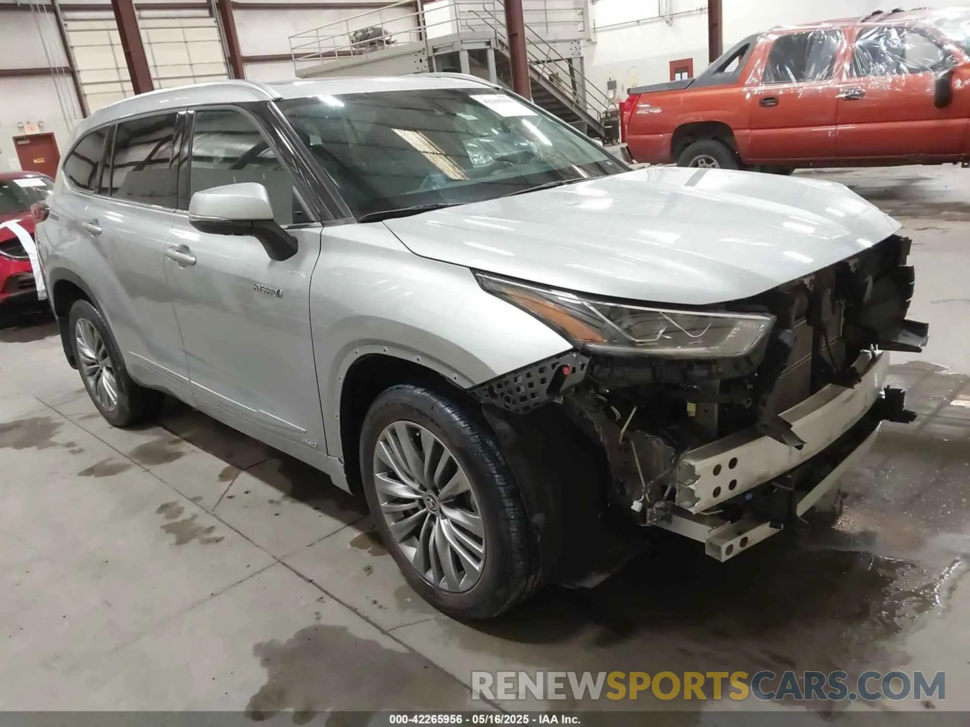 1 fotografías del automóvil dañado 5TDEBRCH6MS062074 TOYOTA HIGHLANDER 2021