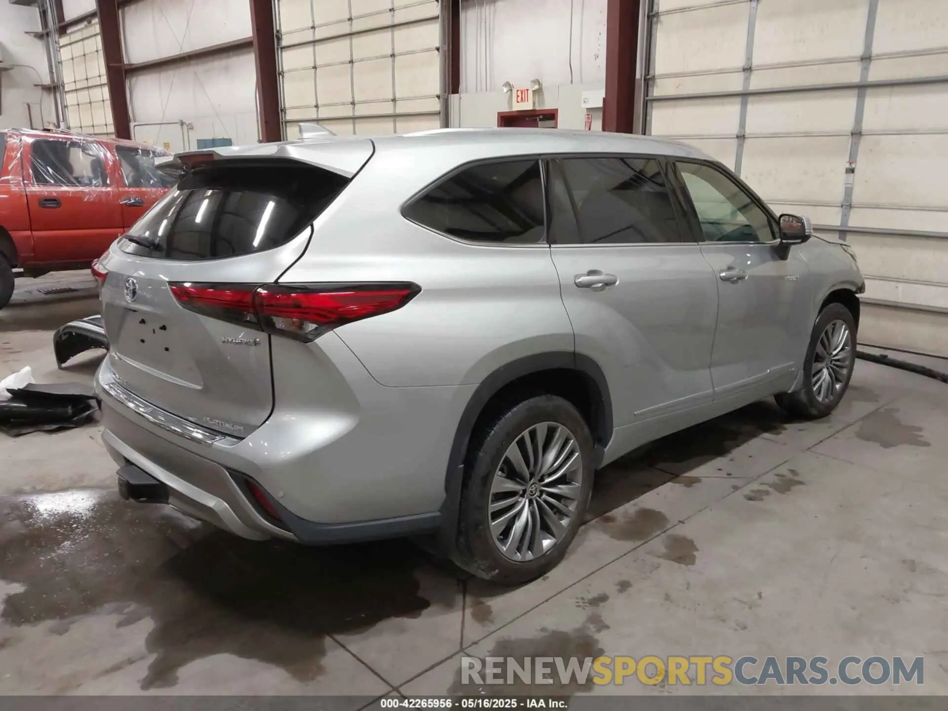 4 fotografías del automóvil dañado 5TDEBRCH6MS062074 TOYOTA HIGHLANDER 2021
