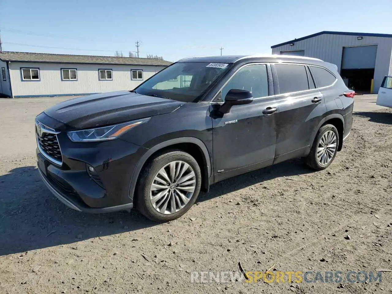 1 fotografías del automóvil dañado 5TDEBRCH8MS021333 TOYOTA HIGHLANDER 2021