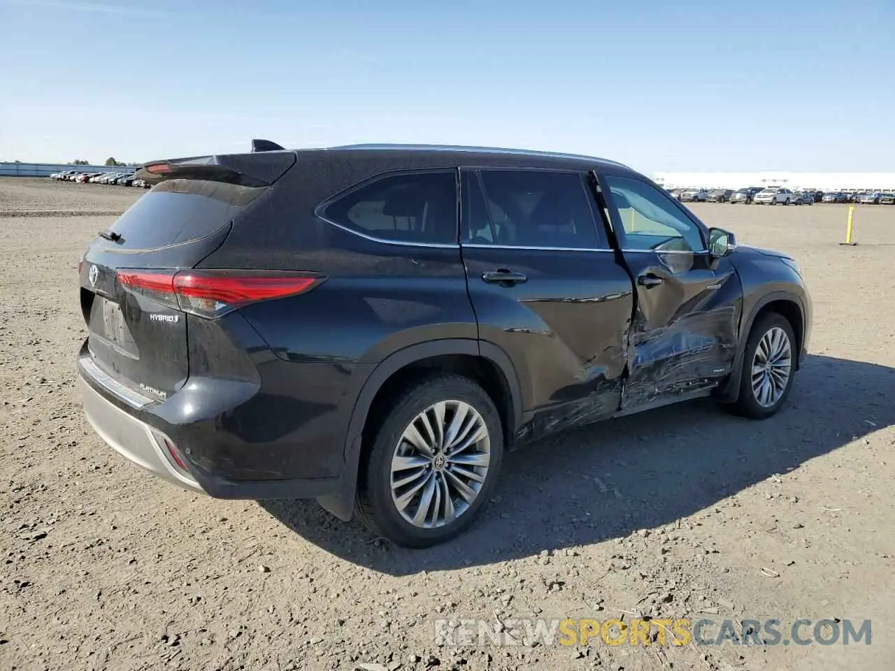 3 fotografías del automóvil dañado 5TDEBRCH8MS021333 TOYOTA HIGHLANDER 2021