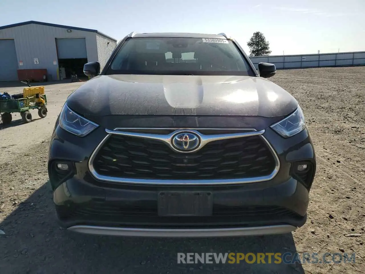 5 fotografías del automóvil dañado 5TDEBRCH8MS021333 TOYOTA HIGHLANDER 2021