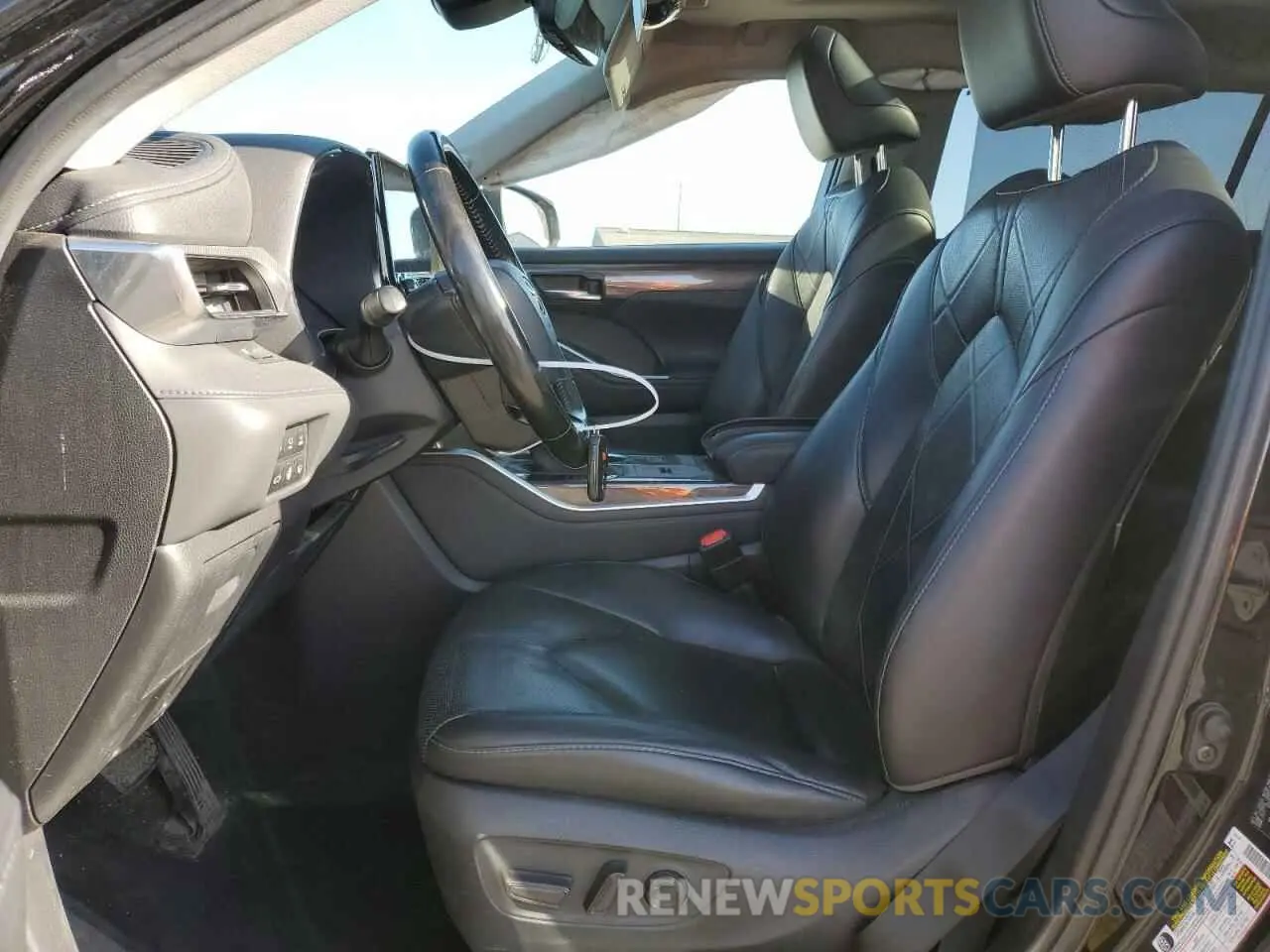 7 fotografías del automóvil dañado 5TDEBRCH8MS021333 TOYOTA HIGHLANDER 2021