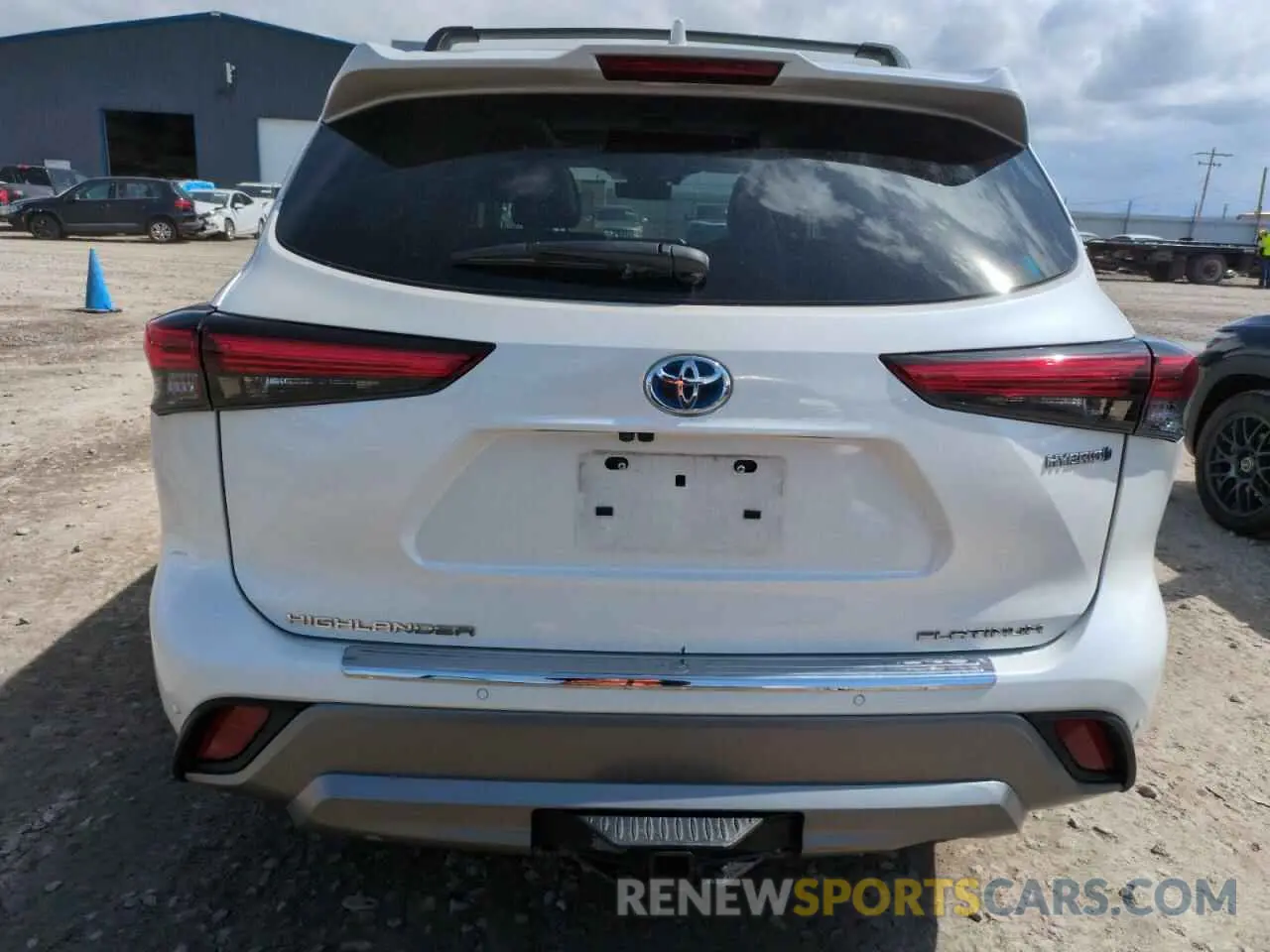 6 fotografías del automóvil dañado 5TDEBRCH8MS042327 TOYOTA HIGHLANDER 2021