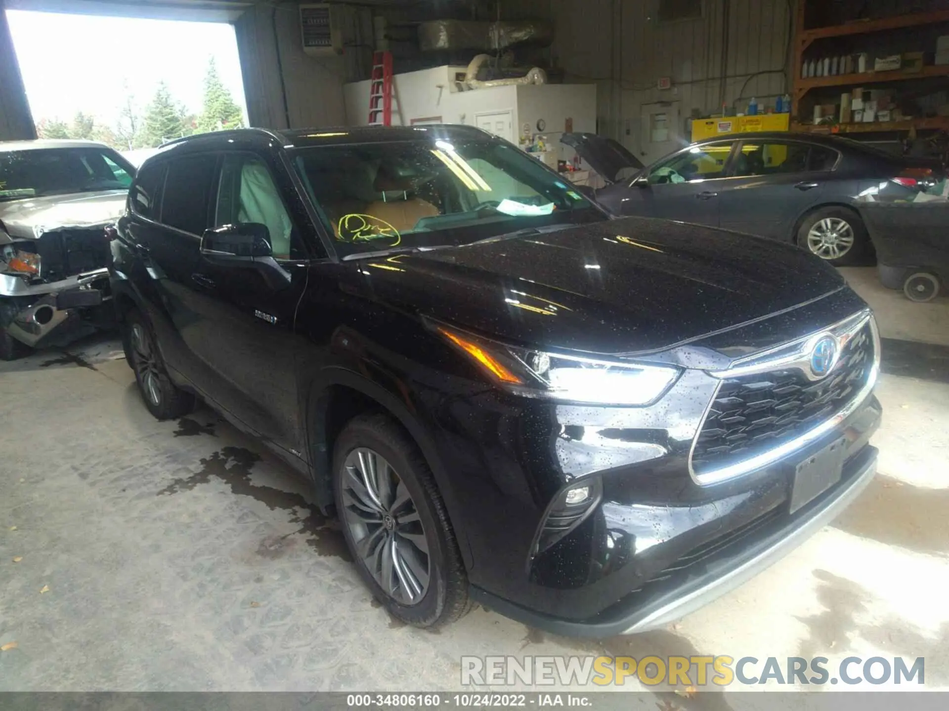 1 fotografías del automóvil dañado 5TDEBRCH9MS020398 TOYOTA HIGHLANDER 2021