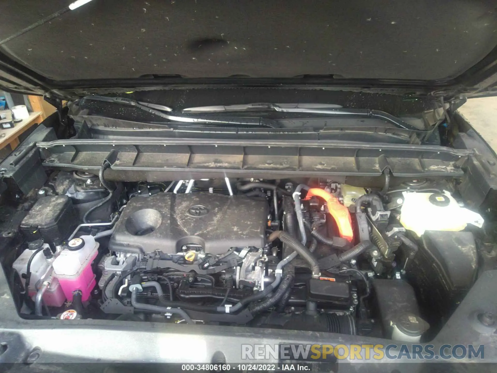 10 fotografías del automóvil dañado 5TDEBRCH9MS020398 TOYOTA HIGHLANDER 2021
