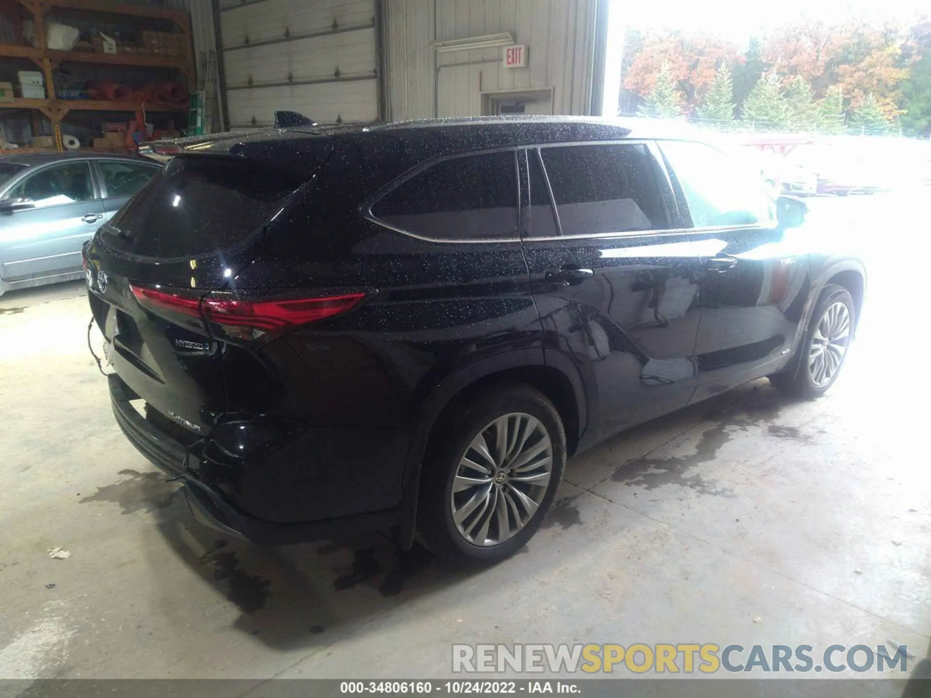 4 fotografías del automóvil dañado 5TDEBRCH9MS020398 TOYOTA HIGHLANDER 2021