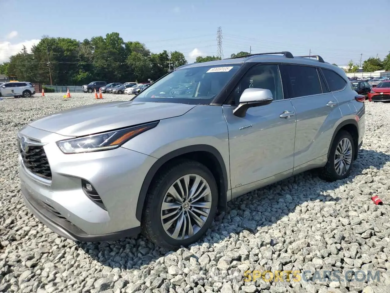 1 fotografías del automóvil dañado 5TDEBRCH9MS024662 TOYOTA HIGHLANDER 2021