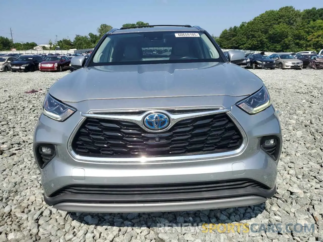 5 fotografías del automóvil dañado 5TDEBRCH9MS024662 TOYOTA HIGHLANDER 2021