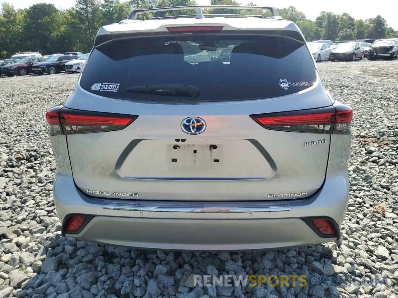 6 fotografías del automóvil dañado 5TDEBRCH9MS024662 TOYOTA HIGHLANDER 2021