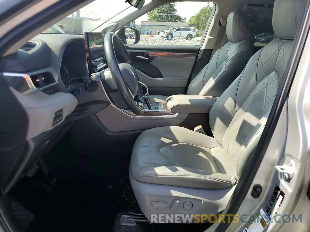 7 fotografías del automóvil dañado 5TDEBRCH9MS024662 TOYOTA HIGHLANDER 2021
