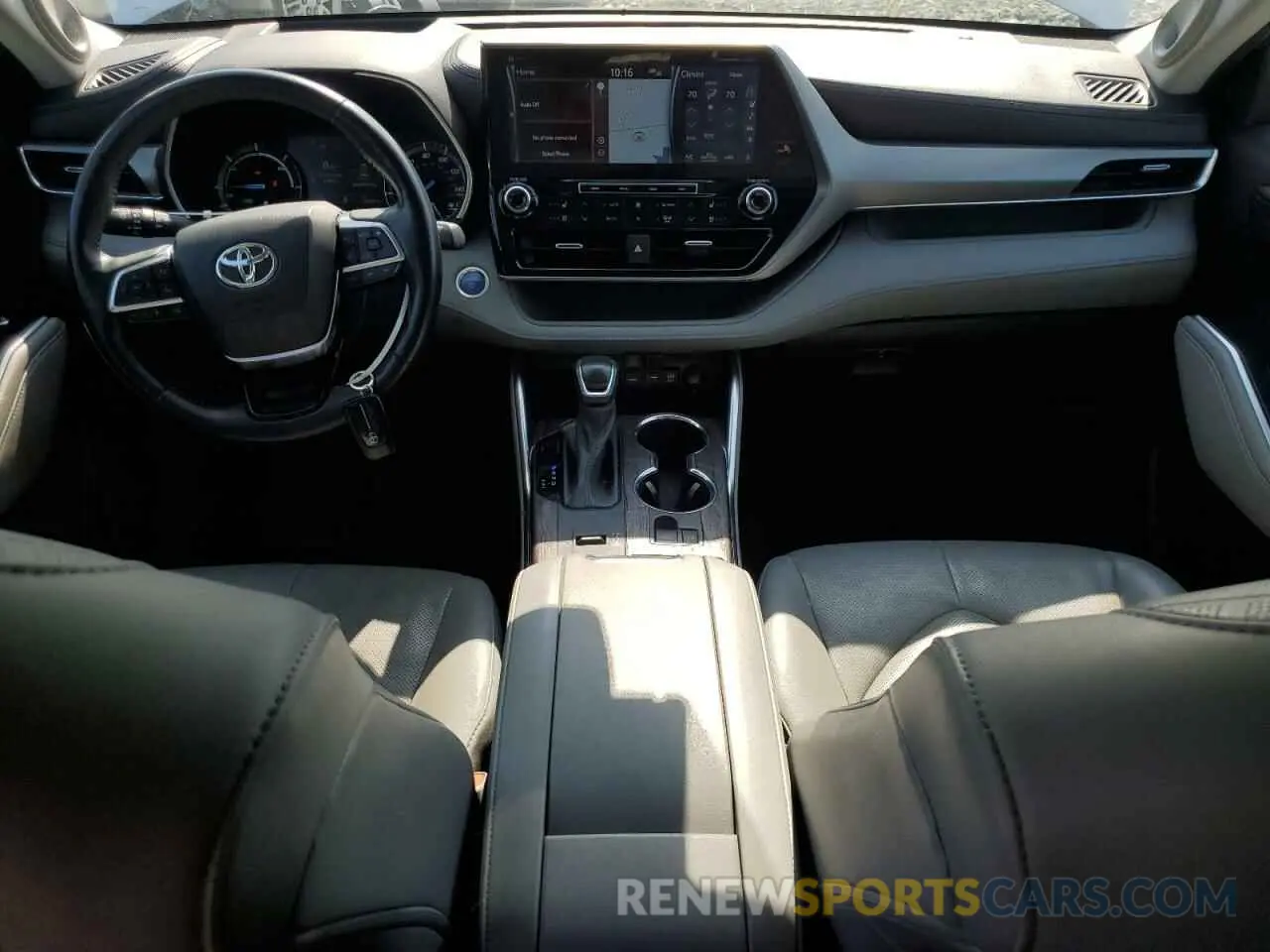 8 fotografías del automóvil dañado 5TDEBRCH9MS024662 TOYOTA HIGHLANDER 2021
