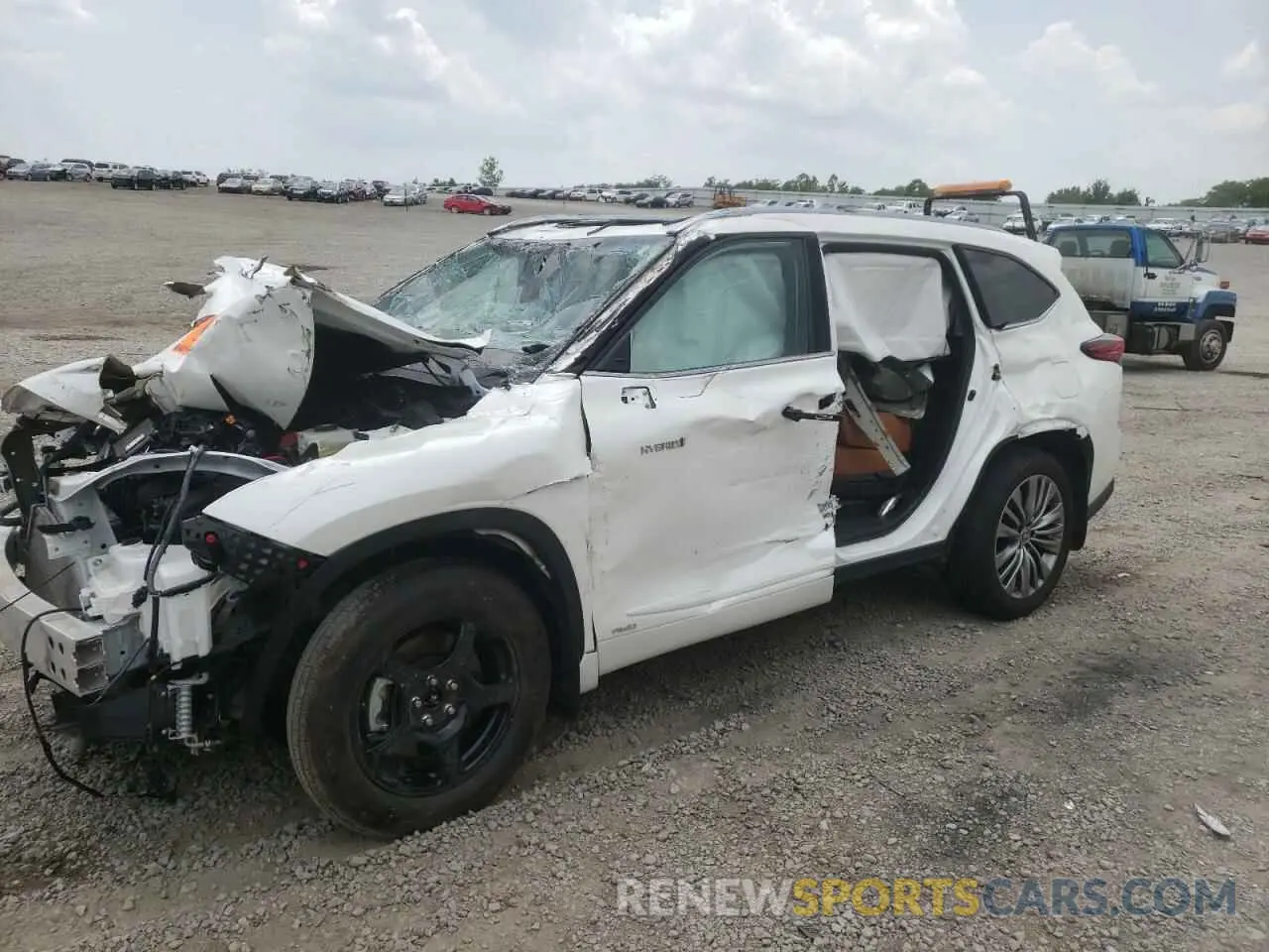10 fotografías del automóvil dañado 5TDEBRCH9MS041722 TOYOTA HIGHLANDER 2021