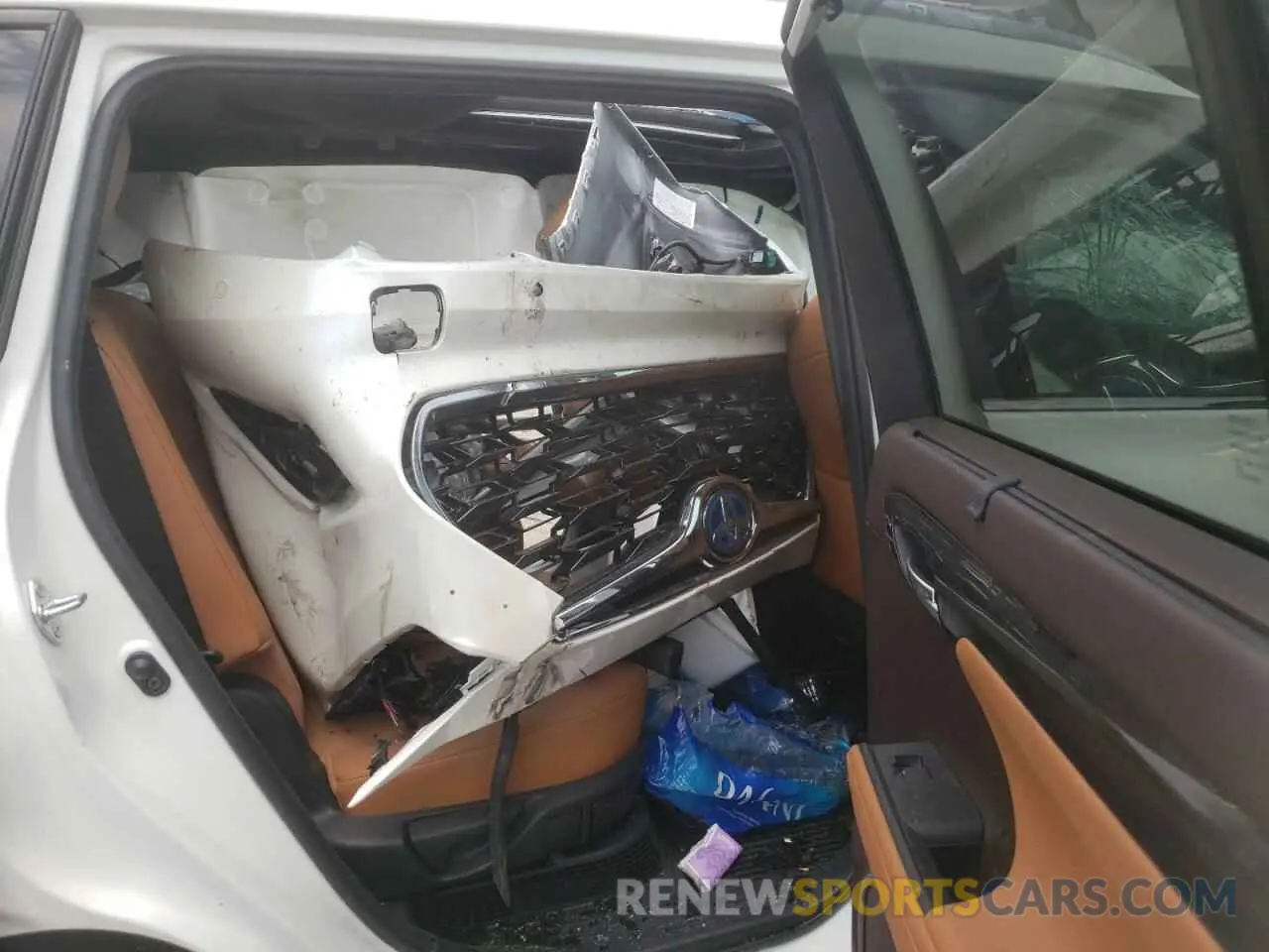 6 fotografías del automóvil dañado 5TDEBRCH9MS041722 TOYOTA HIGHLANDER 2021
