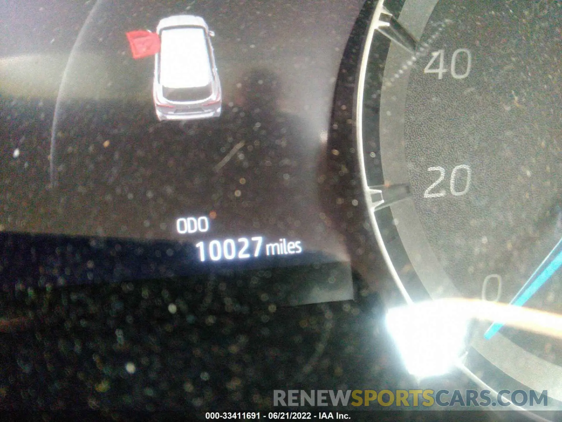 7 fotografías del automóvil dañado 5TDEBRCHXMS027182 TOYOTA HIGHLANDER 2021
