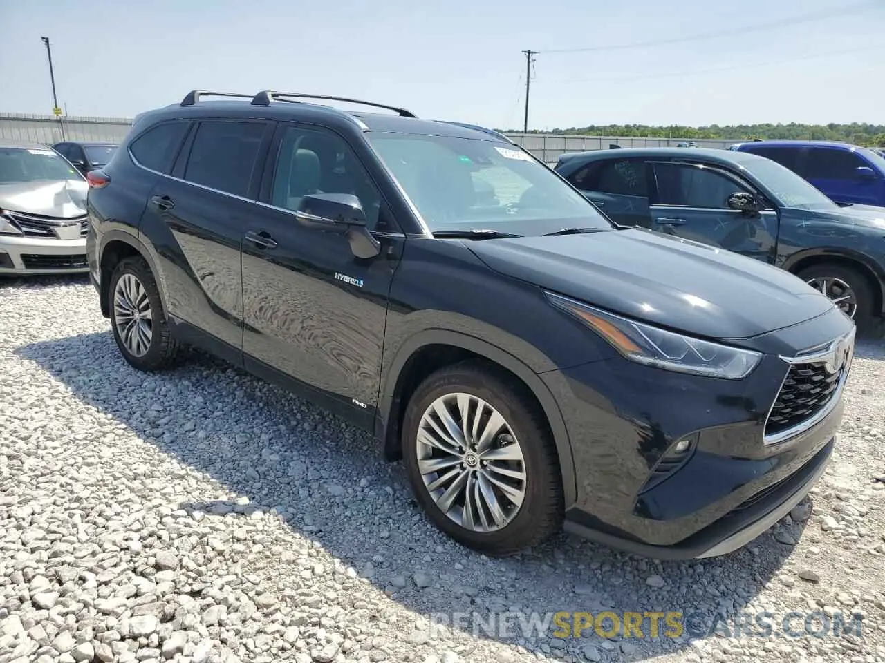4 fotografías del automóvil dañado 5TDEBRCHXMS031815 TOYOTA HIGHLANDER 2021