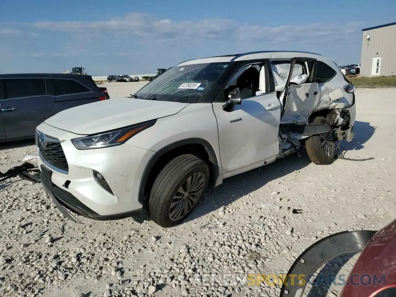 1 fotografías del automóvil dañado 5TDFARAH5MS005262 TOYOTA HIGHLANDER 2021