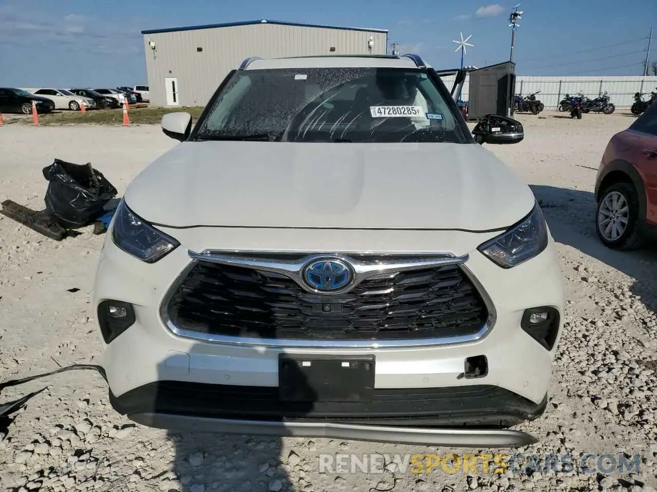 5 fotografías del automóvil dañado 5TDFARAH5MS005262 TOYOTA HIGHLANDER 2021
