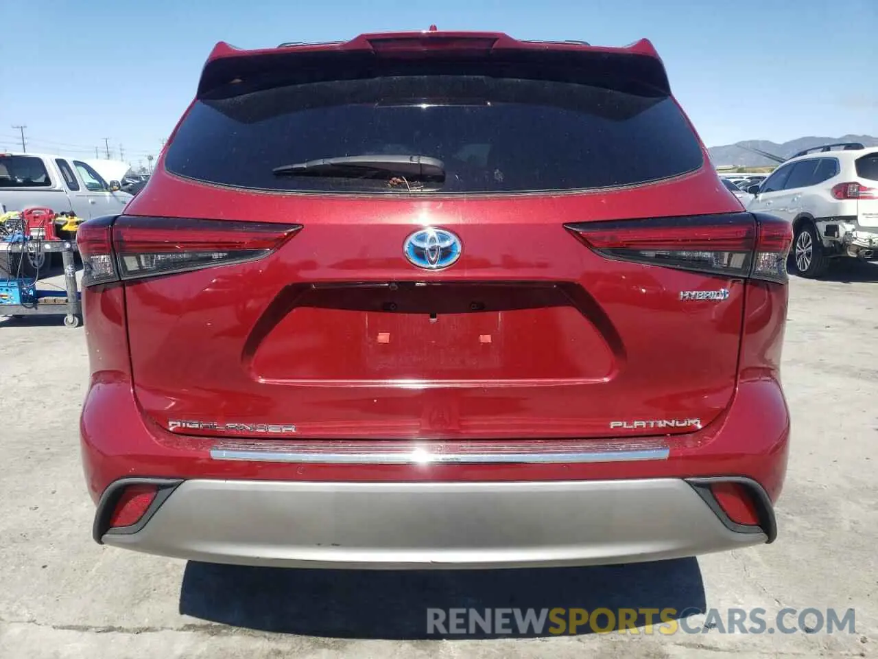 6 fotografías del automóvil dañado 5TDFARAH5MS008761 TOYOTA HIGHLANDER 2021