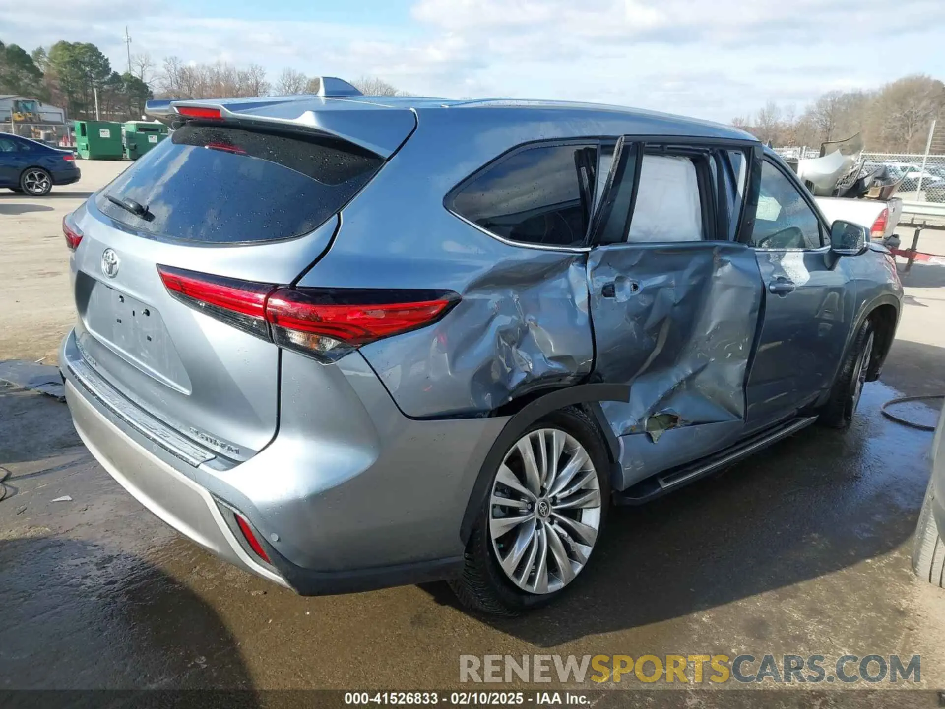 4 fotografías del automóvil dañado 5TDFZRAH2MS041693 TOYOTA HIGHLANDER 2021