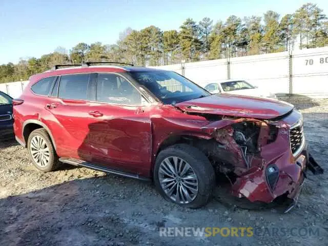 4 fotografías del automóvil dañado 5TDFZRAH3MS038804 TOYOTA HIGHLANDER 2021