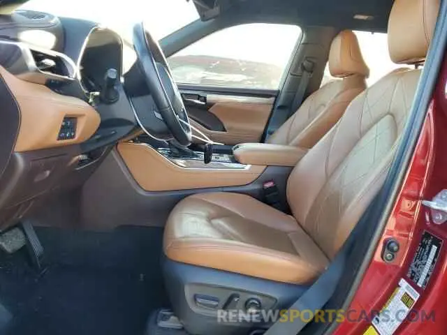 7 fotografías del automóvil dañado 5TDFZRAH3MS038804 TOYOTA HIGHLANDER 2021