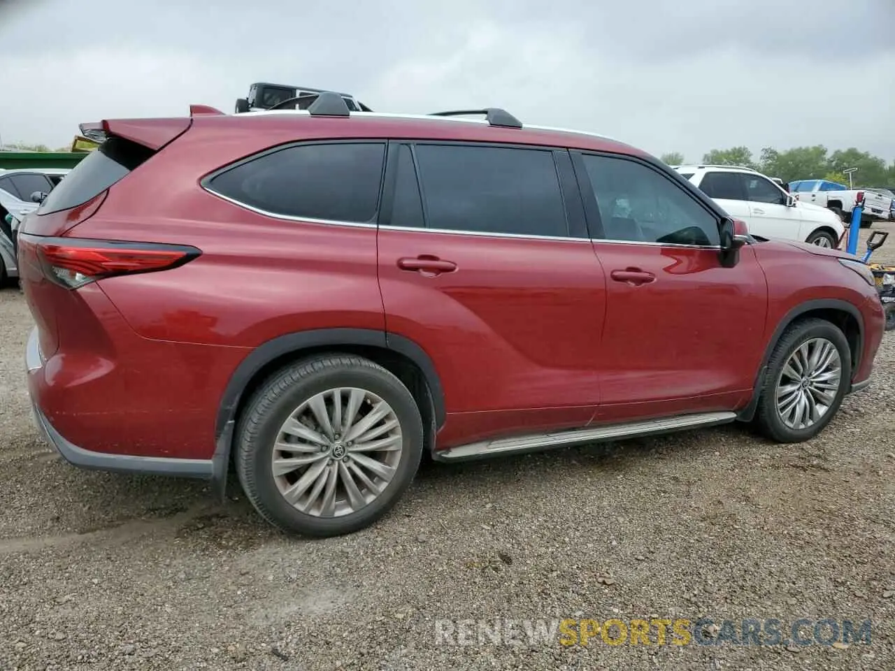 3 fotografías del automóvil dañado 5TDFZRAH4MS049679 TOYOTA HIGHLANDER 2021