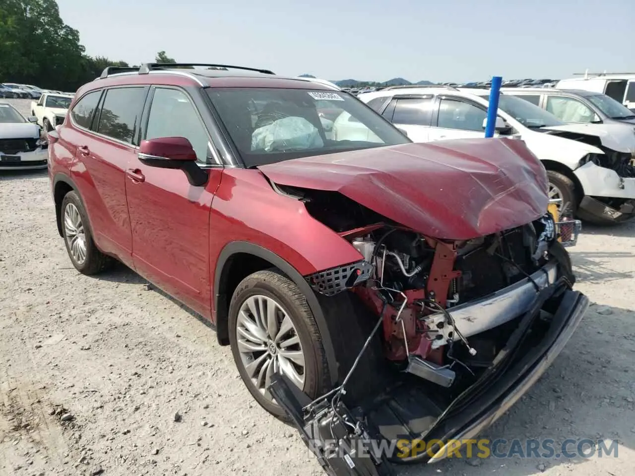 1 fotografías del automóvil dañado 5TDFZRBH0MS078370 TOYOTA HIGHLANDER 2021