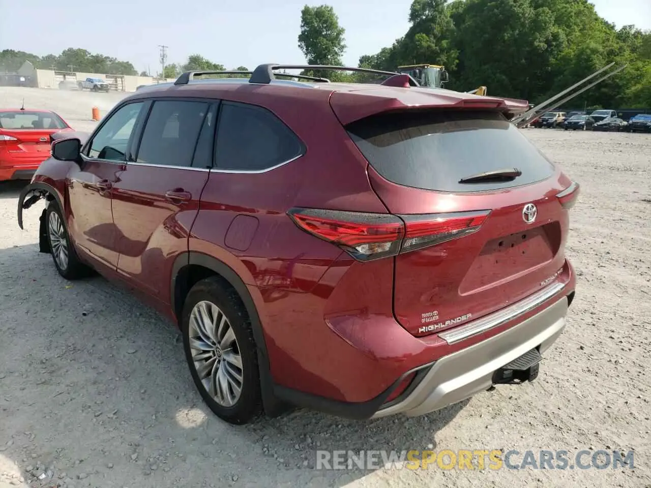 3 fotografías del automóvil dañado 5TDFZRBH0MS078370 TOYOTA HIGHLANDER 2021
