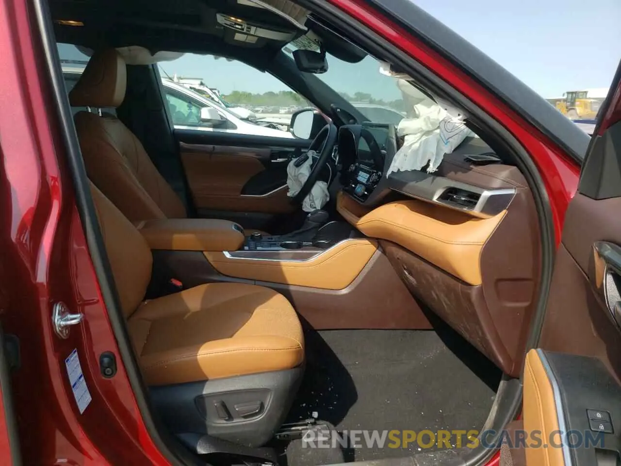 5 fotografías del automóvil dañado 5TDFZRBH0MS078370 TOYOTA HIGHLANDER 2021