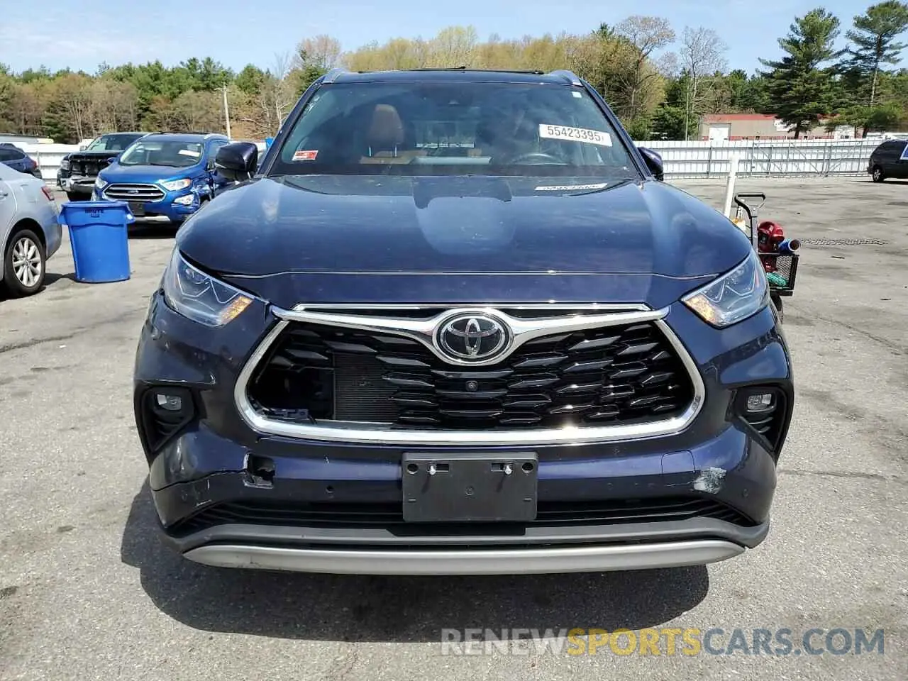 5 fotografías del automóvil dañado 5TDFZRBH1MS143906 TOYOTA HIGHLANDER 2021