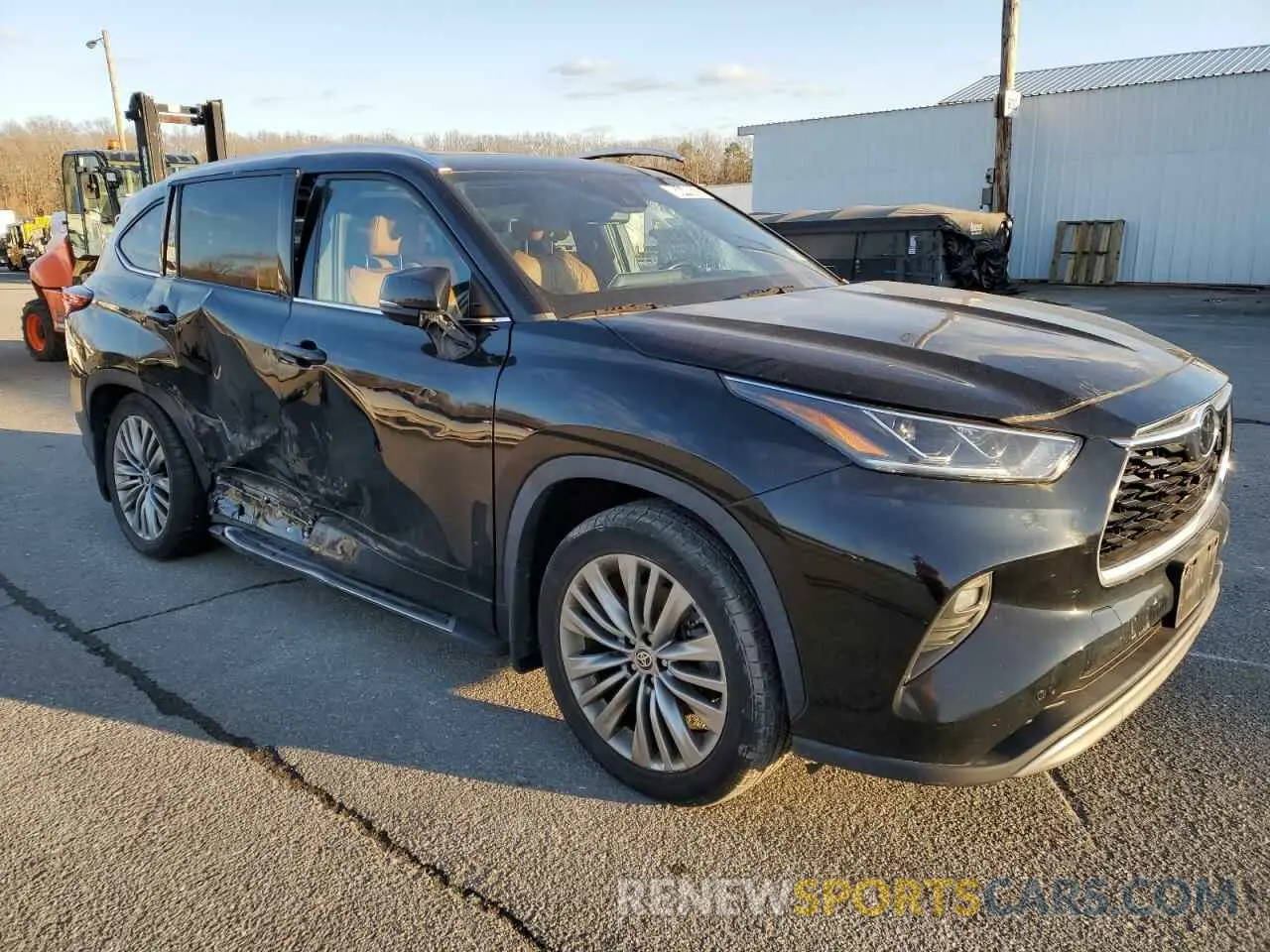 4 fotografías del automóvil dañado 5TDFZRBH2MS080864 TOYOTA HIGHLANDER 2021