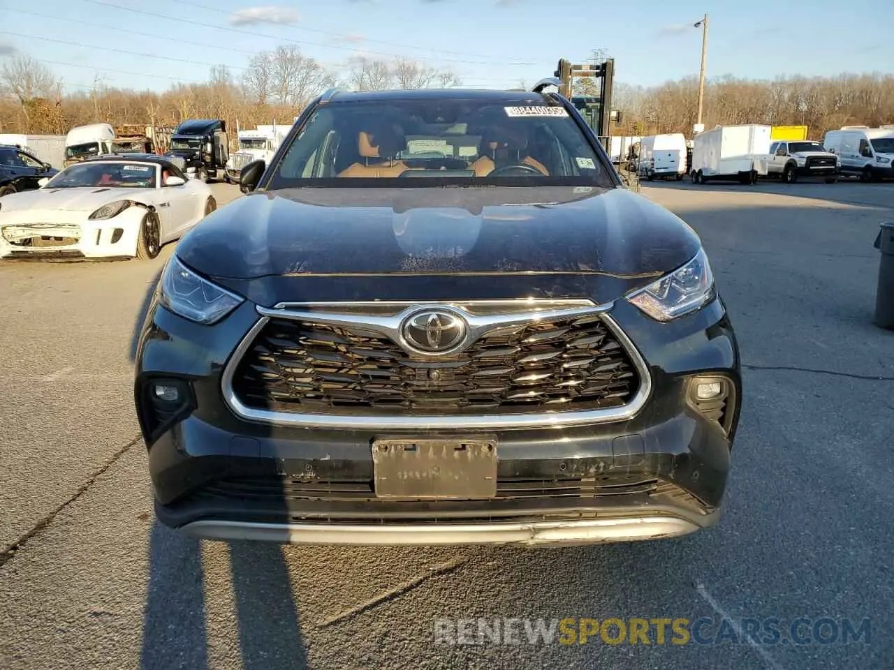 5 fotografías del automóvil dañado 5TDFZRBH2MS080864 TOYOTA HIGHLANDER 2021