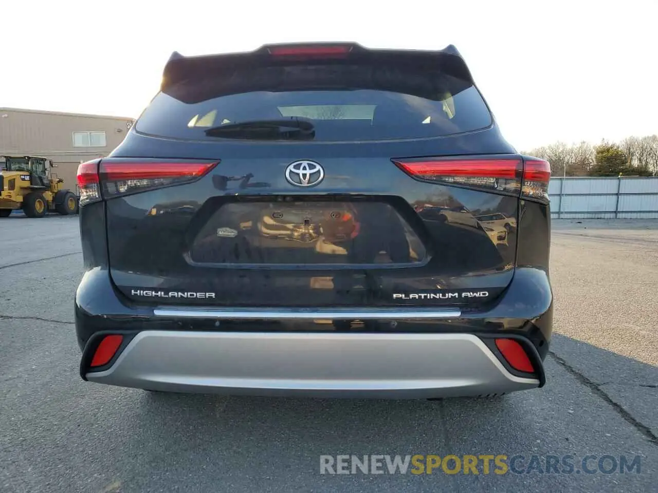 6 fotografías del automóvil dañado 5TDFZRBH2MS080864 TOYOTA HIGHLANDER 2021