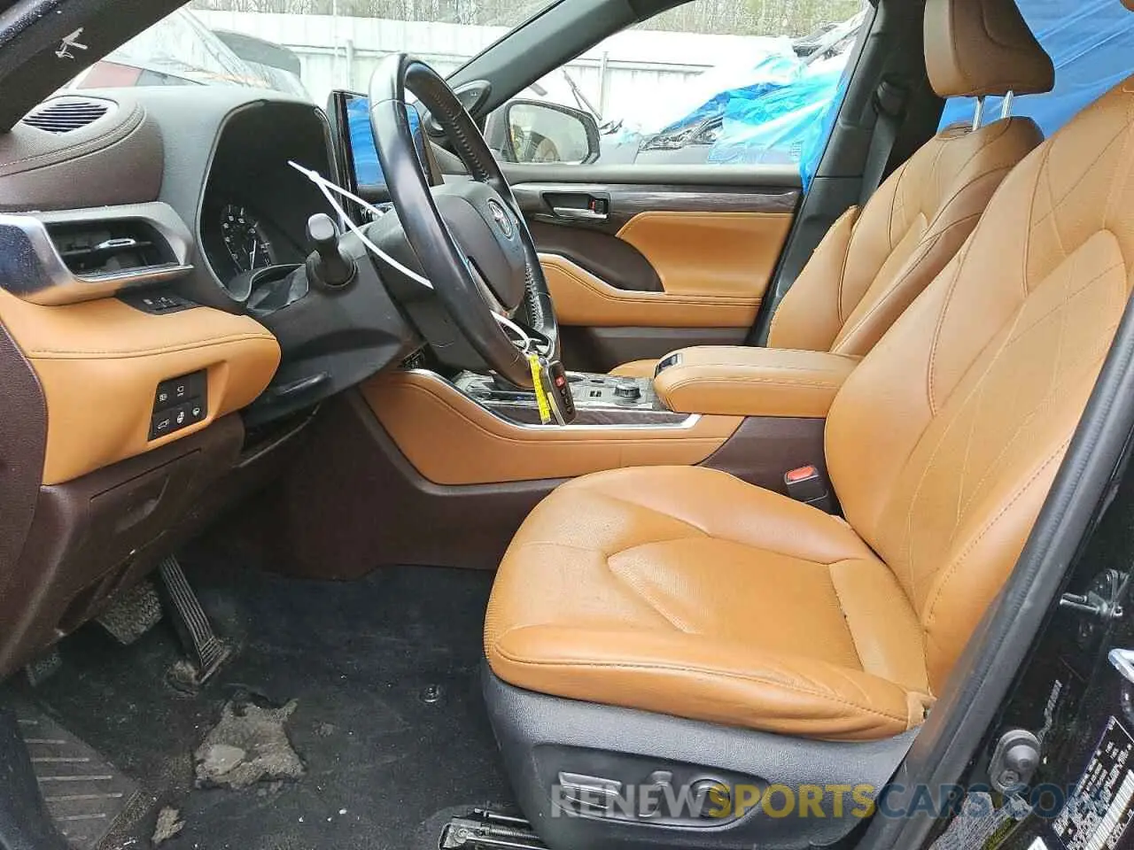 7 fotografías del automóvil dañado 5TDFZRBH2MS080864 TOYOTA HIGHLANDER 2021