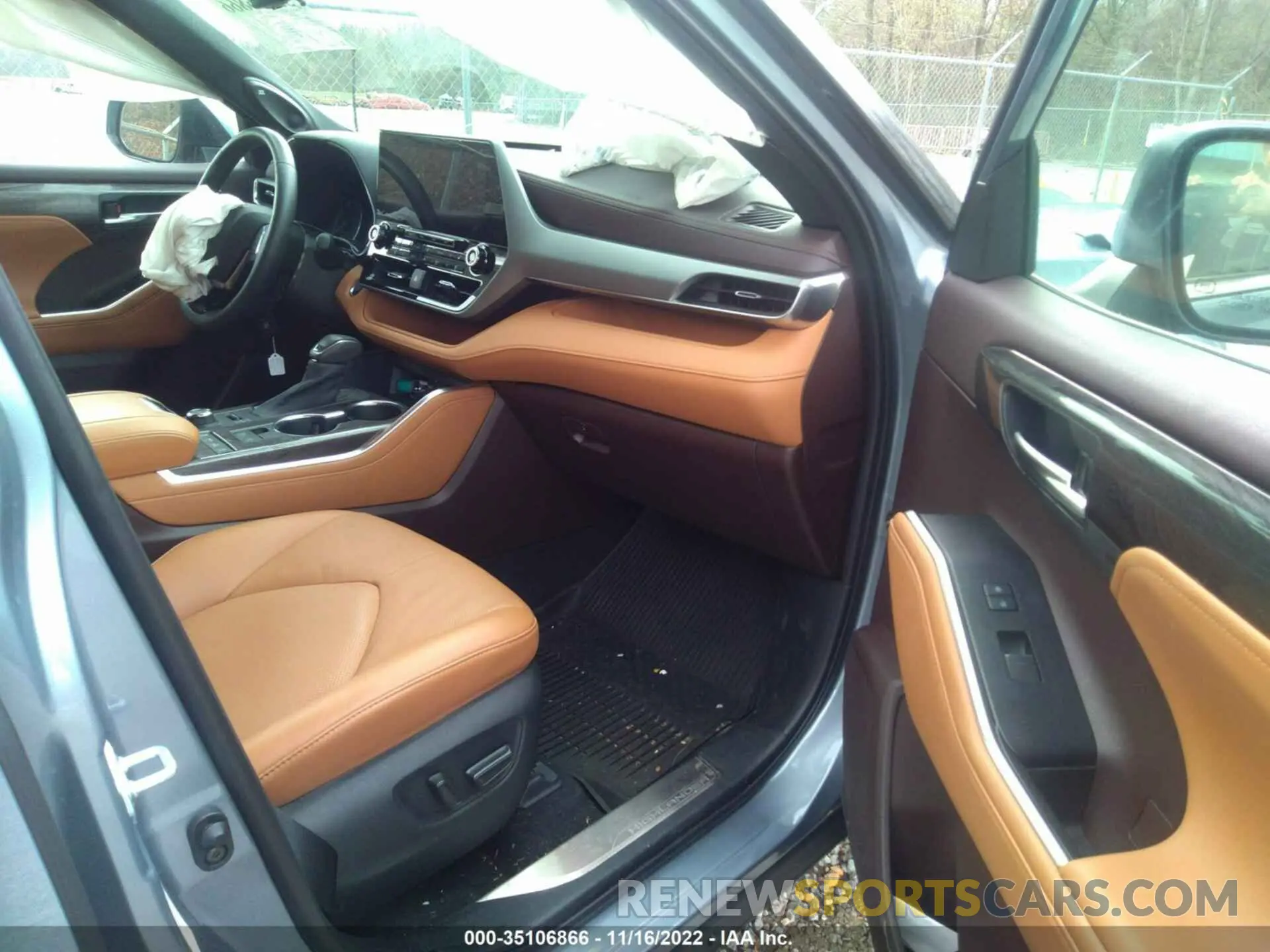 5 fotografías del automóvil dañado 5TDFZRBH2MS098149 TOYOTA HIGHLANDER 2021