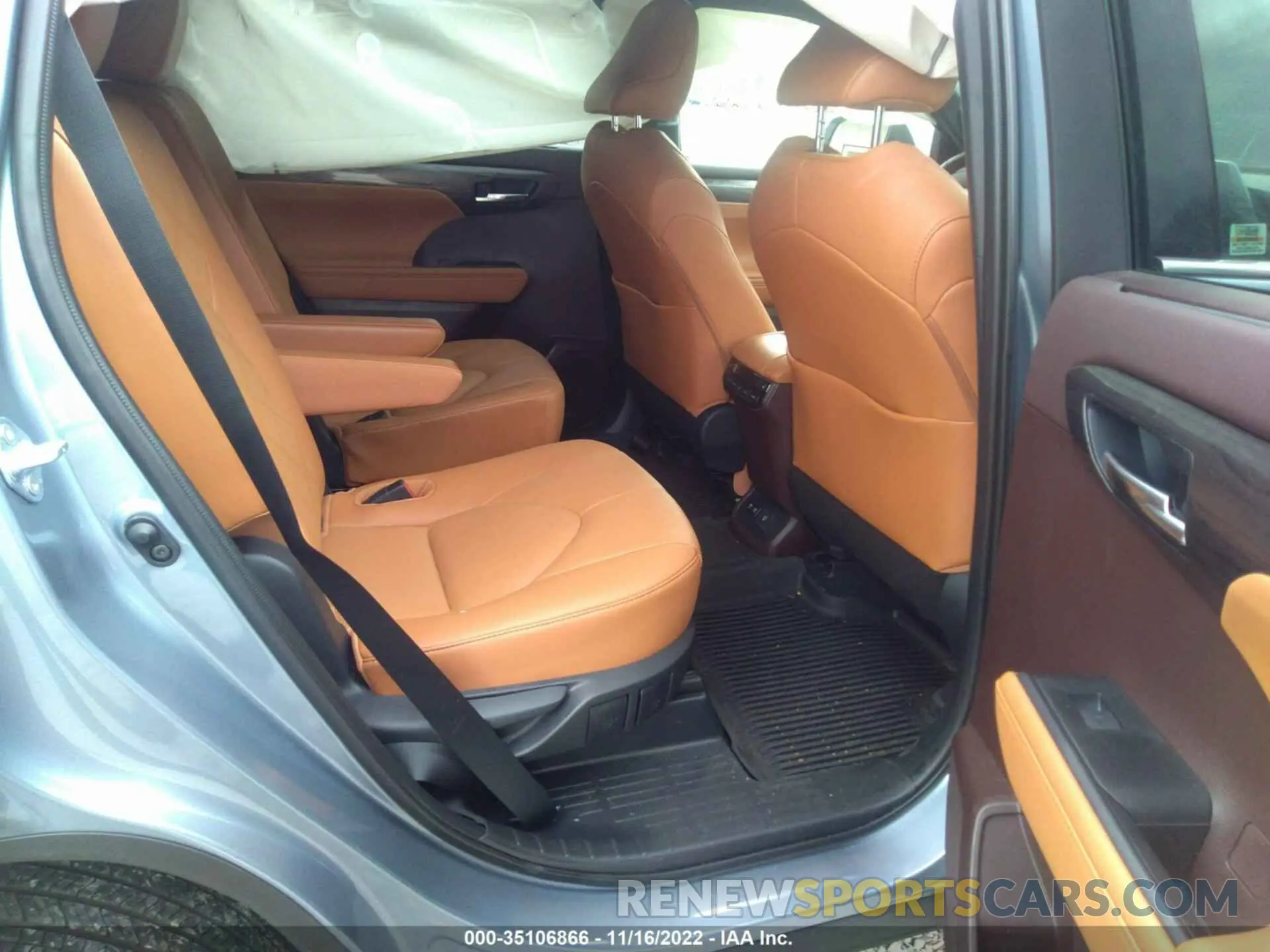 8 fotografías del automóvil dañado 5TDFZRBH2MS098149 TOYOTA HIGHLANDER 2021