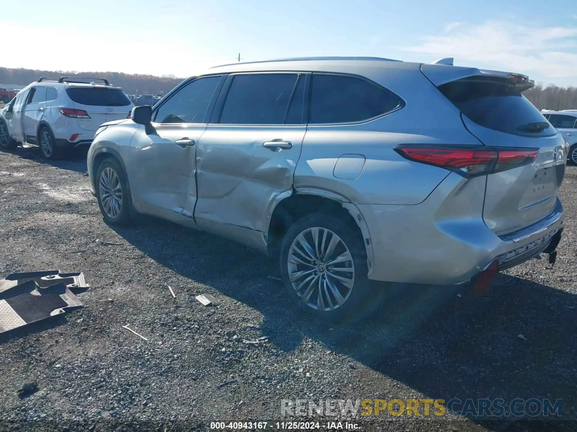 3 fotografías del automóvil dañado 5TDFZRBH2MS145938 TOYOTA HIGHLANDER 2021