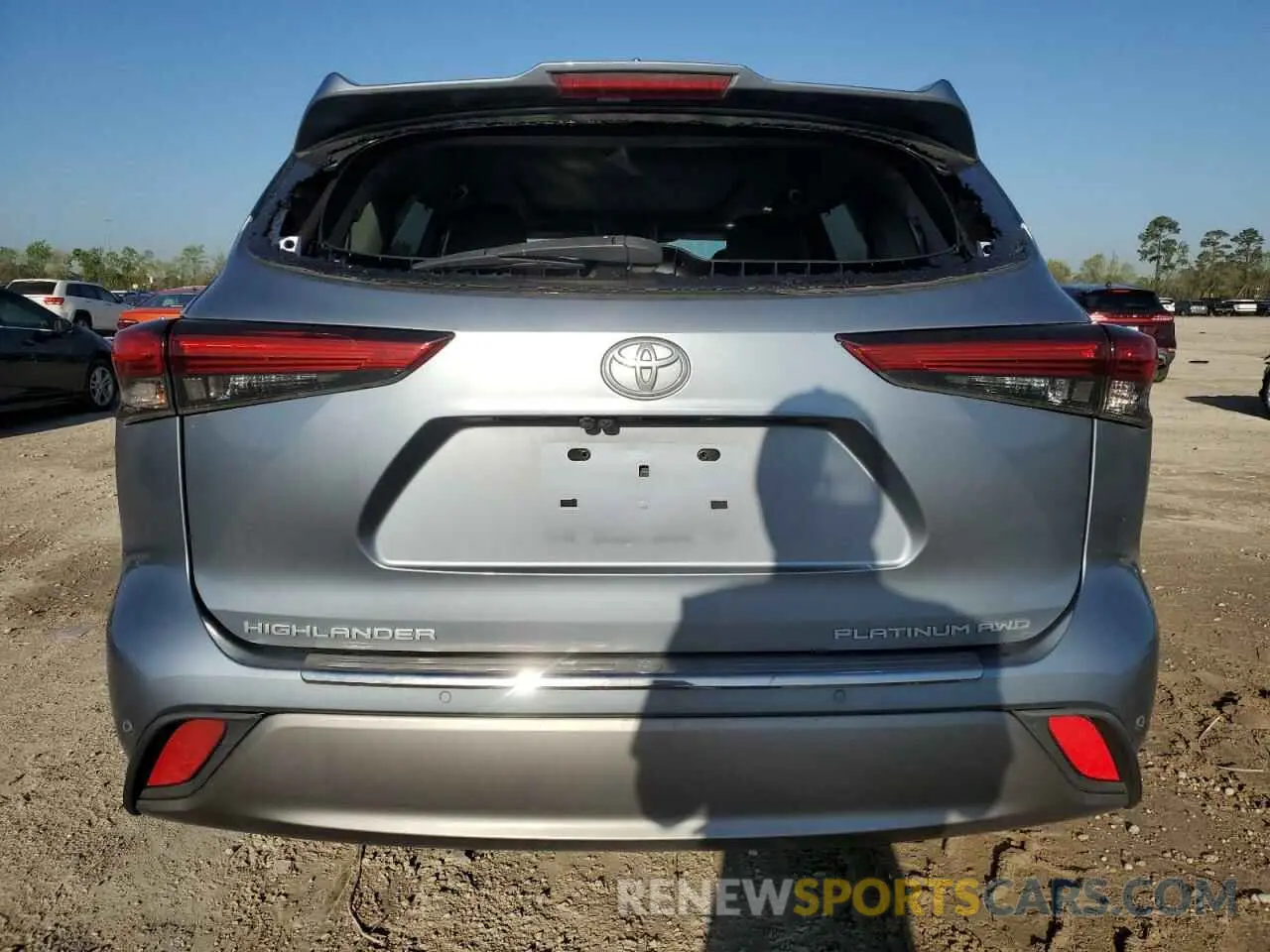 6 fotografías del automóvil dañado 5TDFZRBH2MS146295 TOYOTA HIGHLANDER 2021
