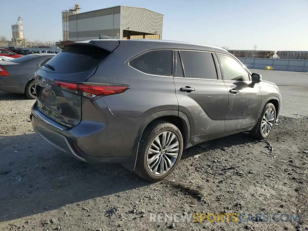 3 fotografías del automóvil dañado 5TDFZRBH4MS084351 TOYOTA HIGHLANDER 2021