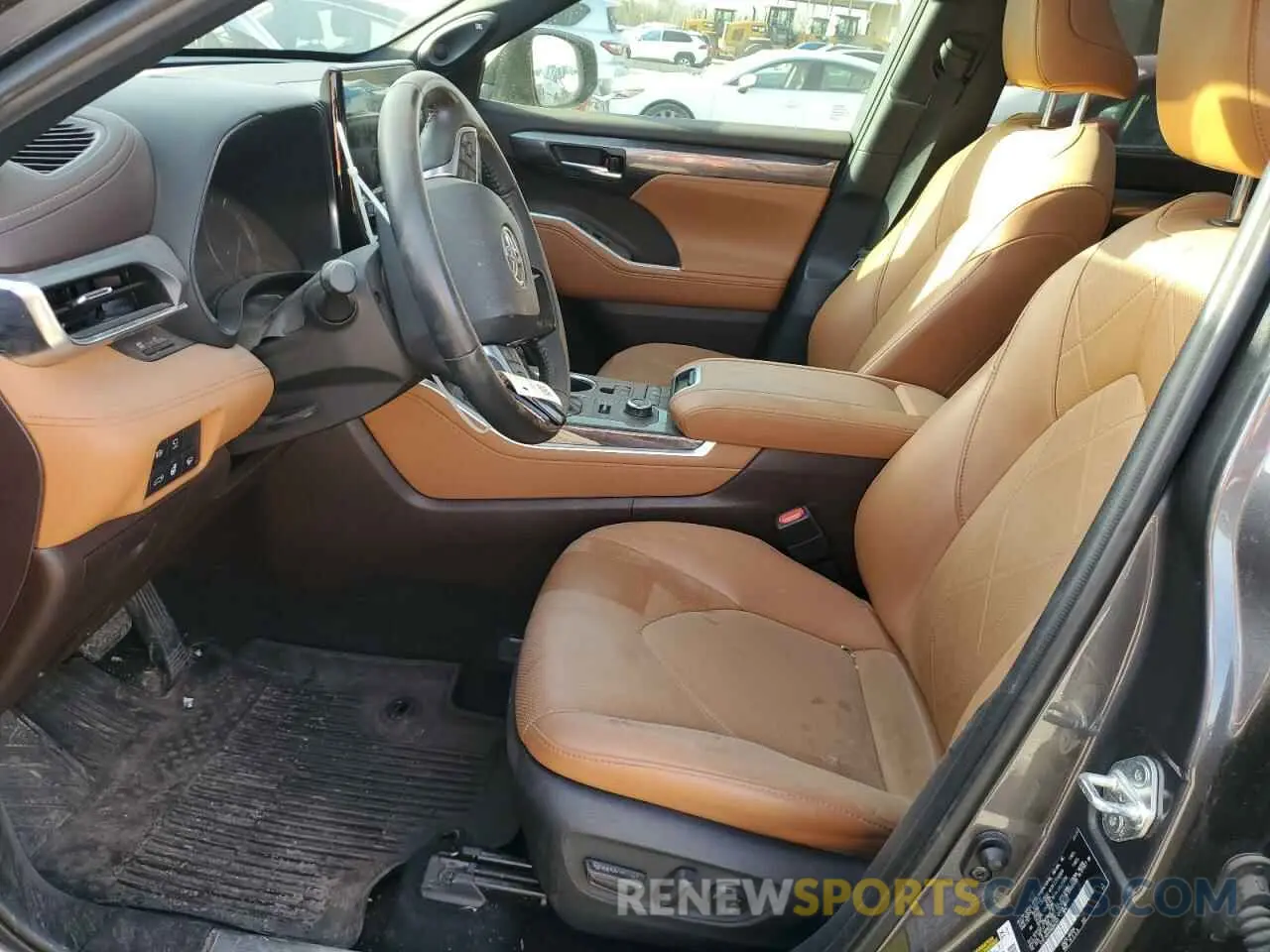 7 fotografías del automóvil dañado 5TDFZRBH4MS084351 TOYOTA HIGHLANDER 2021