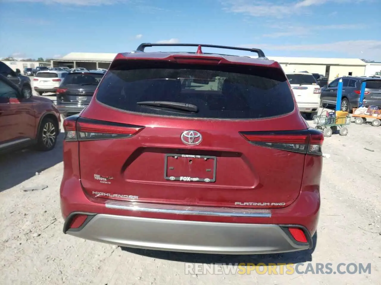 6 fotografías del automóvil dañado 5TDFZRBH4MS136027 TOYOTA HIGHLANDER 2021