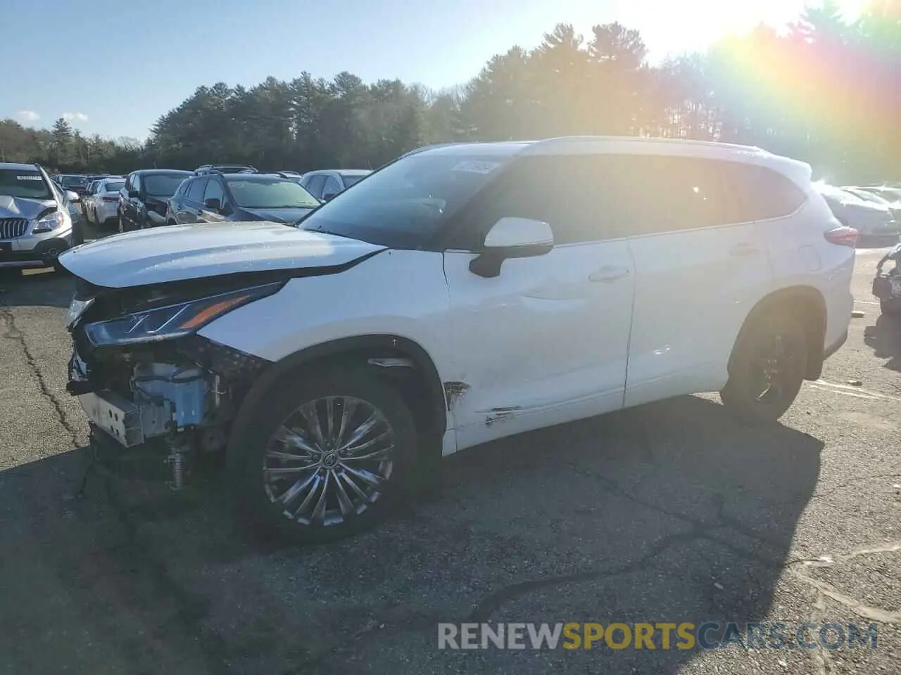 1 fotografías del automóvil dañado 5TDFZRBH5MS131533 TOYOTA HIGHLANDER 2021