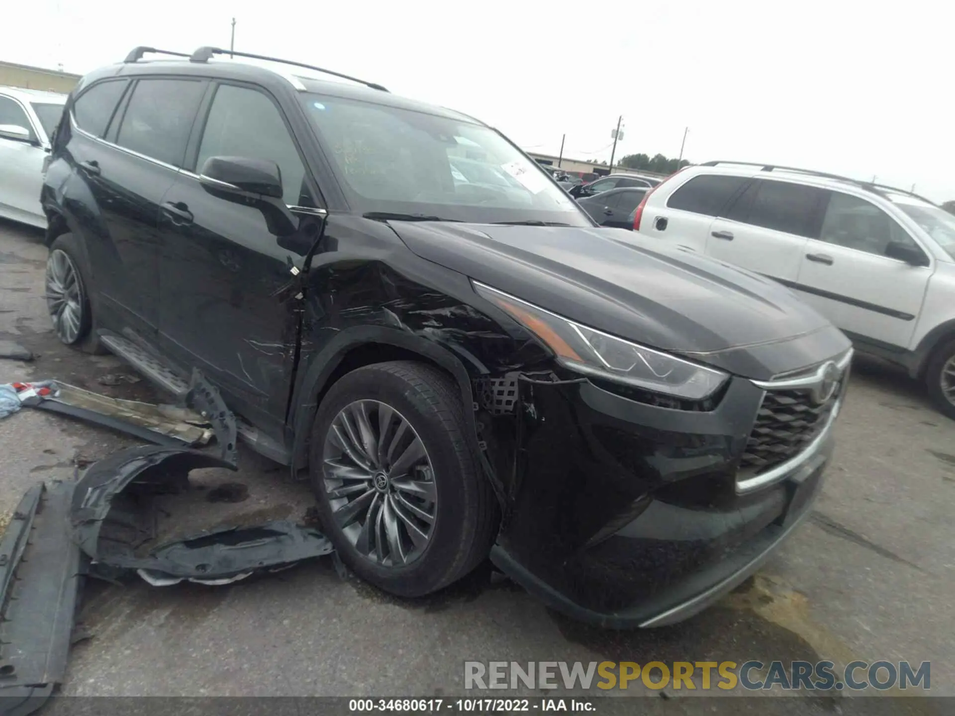 1 fotografías del automóvil dañado 5TDFZRBH5MS135811 TOYOTA HIGHLANDER 2021
